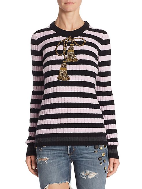 Dolce & Gabbana - Striped Wool & Cashmere Pullover