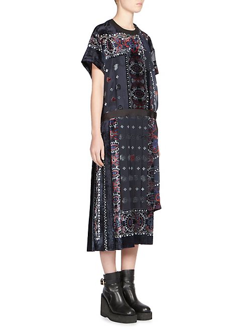 Sacai - Bandana-Print Dress