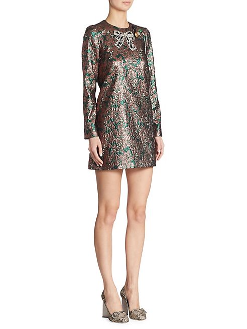 Dolce & Gabbana - Metallic Floral Dress