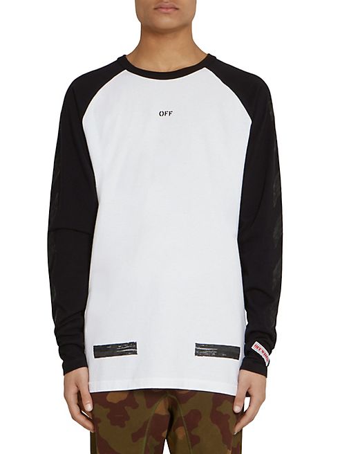 Off-White - Diagonal Brushed Raglan Tee