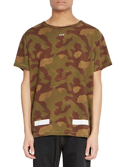 Off-White - Camo Crewneck Tee