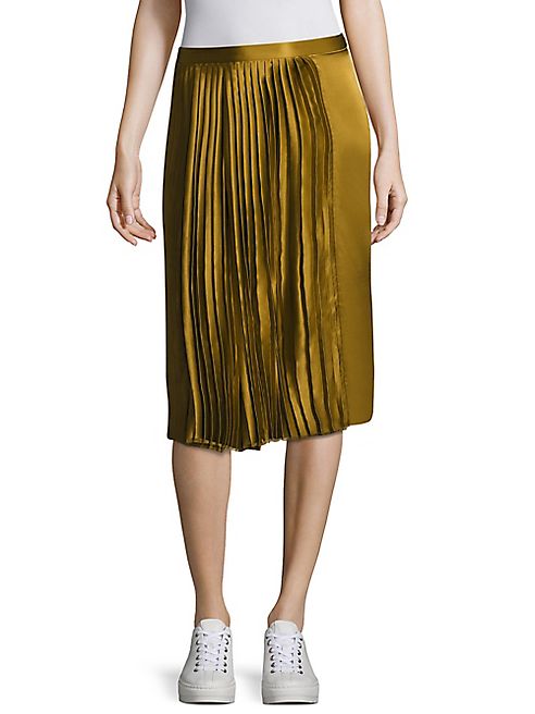 Public School - Gamil Silk Pleated Skirt