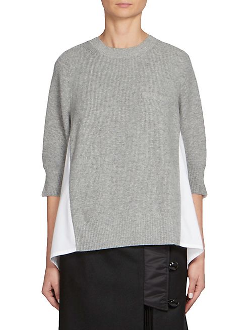 Sacai - Ribbed Wool Pullover