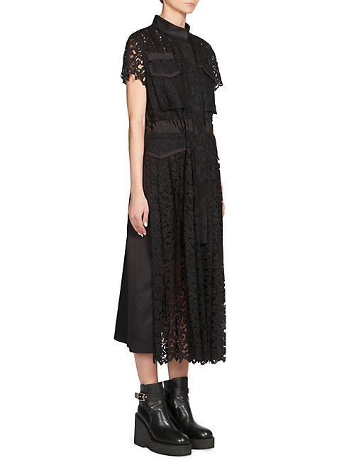 Sacai - Lace Midi Dress