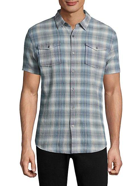 John Varvatos - Heathered Short Sleeve Shirt