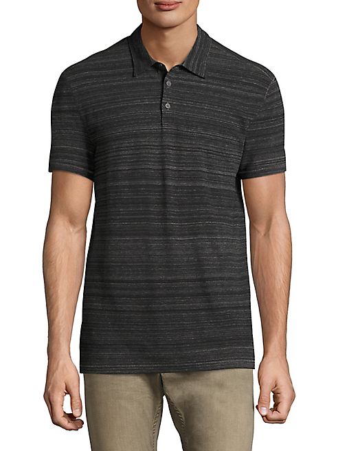 John Varvatos - Short Sleeve Heathered Polo