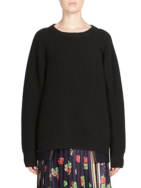 Sacai - Melton Wool Pullover