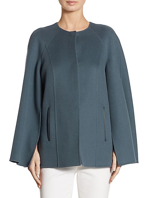 Loro Piana - Leather-Trim Cashmere Bell Cape