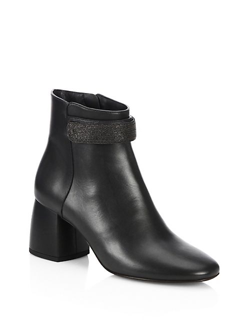 Brunello Cucinelli - City Heel Leather Boots