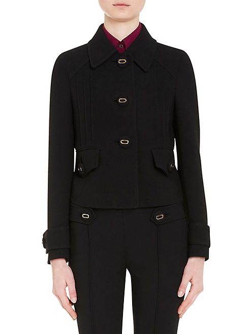 Prada - Natte? Pintuck Wool Jacket