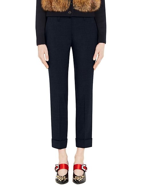 Prada - Natte?  Stretch Cuffed Ankle Pants