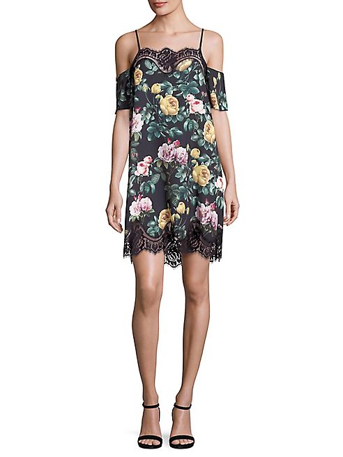 Delfi Collective - Jane Floral Lace Trim Dress