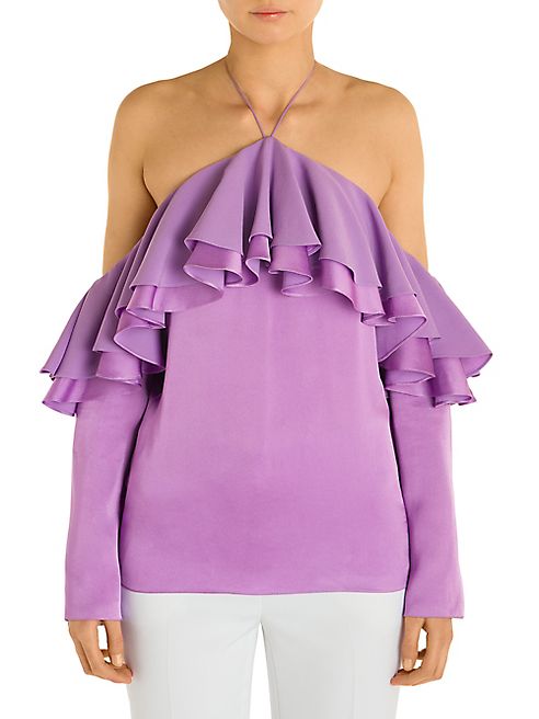 Emilio Pucci - Off-Shoulder Ruffle Blouse