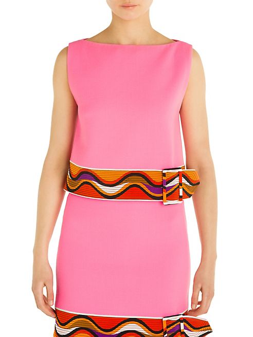 Emilio Pucci - Wool & Silk Belted Top