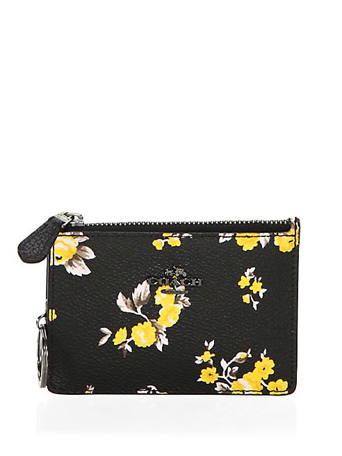 COACH - Prairie-Print Coated Canvas Card Wallet