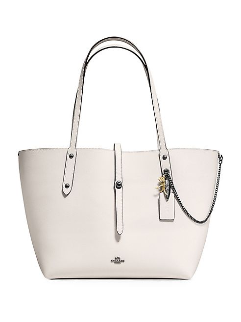 COACH - Logo-Etched Leather Tote