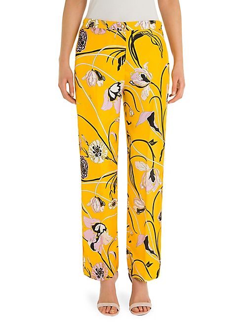 Emilio Pucci - Twill Print Silk Trousers