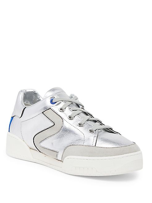 Stella McCartney - Lace-Up Metallic Sneakers