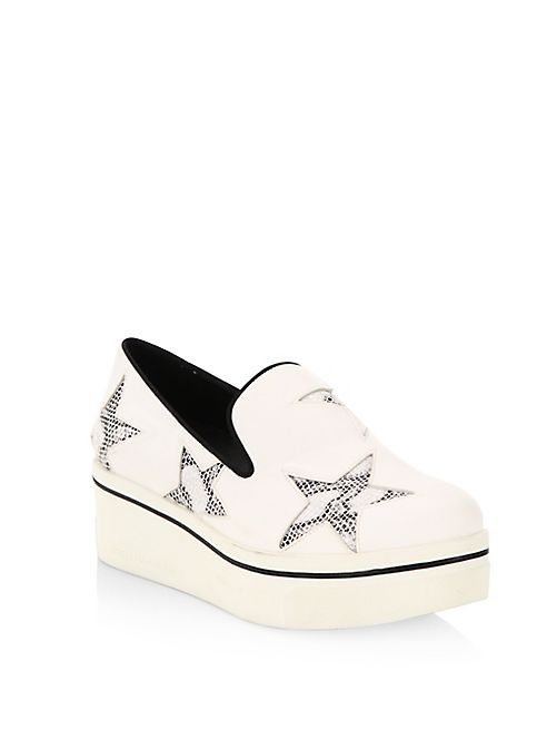 Stella McCartney - Binx Snake and Lace Star Sneakers