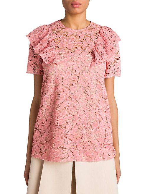 Miu Miu - Ruffle Lace Top