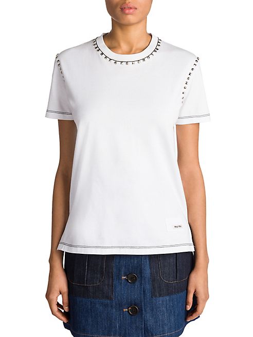 Miu Miu - Cotton Jersey Tee