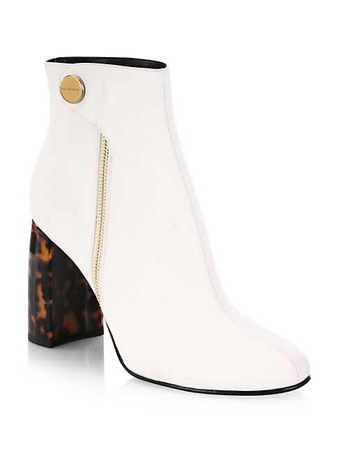 Stella McCartney - Curved Tortoise Heel Booties