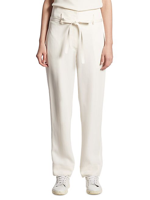 Theory - Gunilla Straight Silk Pants