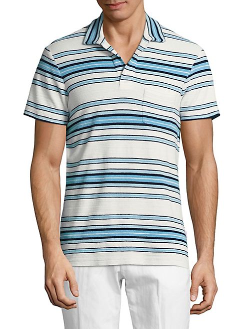 Orlebar Brown - Terry Sunmor Stripe Cotton Polo