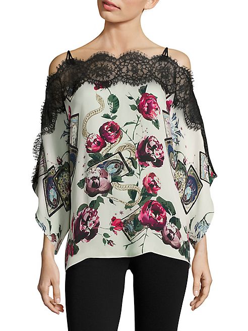 Roberto Cavalli - Silk Cold Shoulder Blouse