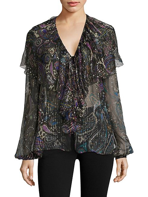 Roberto Cavalli - Silk Ruffle Blouse