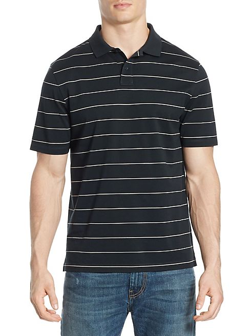 Vince - Slim Fit Pencil Stripe Polo Shirt