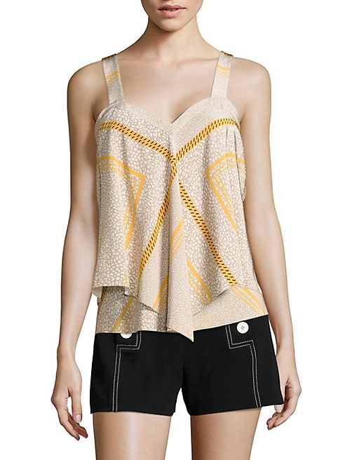 Derek Lam 10 Crosby - Tiered Marigold Cami Top