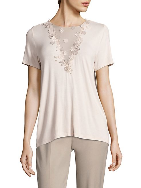 Elie Tahari - Brielle Knit Ballerina Blouse