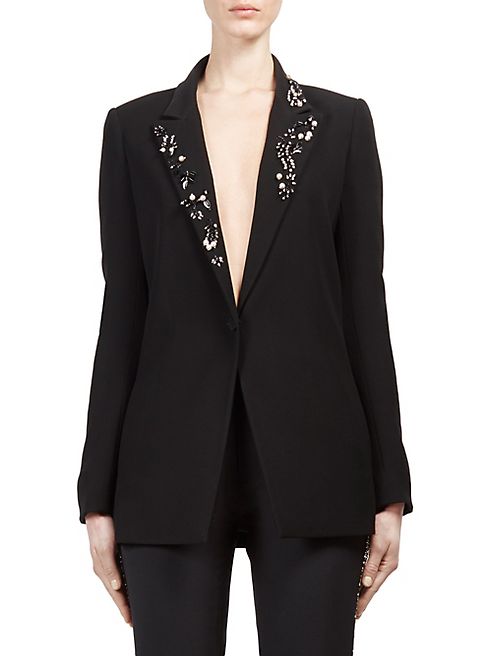 Lanvin - Embellished Button-Front Blazer