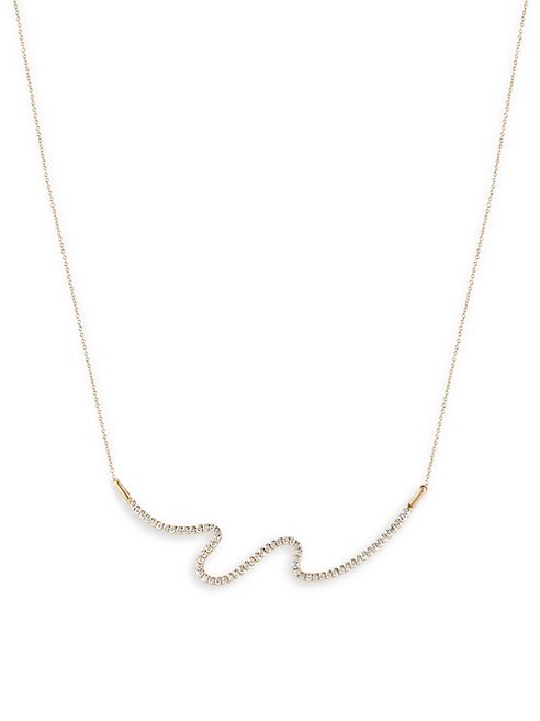 Carelle - Brushstroke Diamond & 18K Yellow Gold N° 62 Necklace