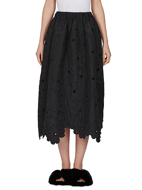 Simone Rocha - Floral Cotton Skirt