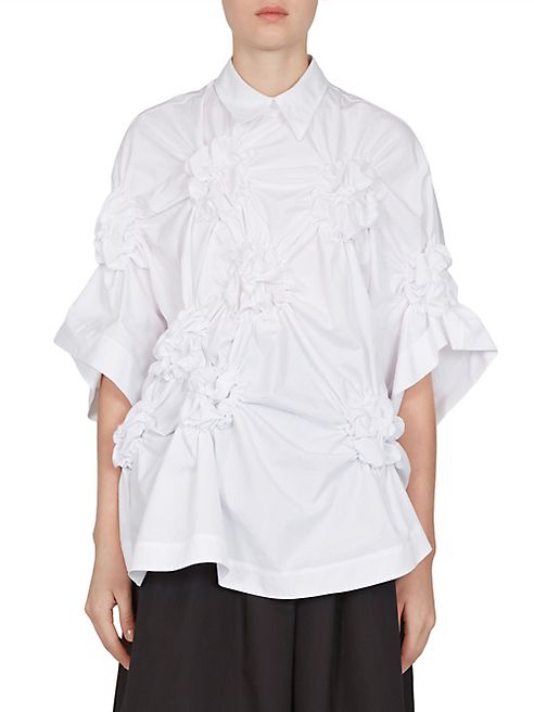 Simone Rocha - Floral Smocked Shirt