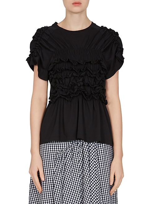 Simone Rocha - Smocked Cotton Tee