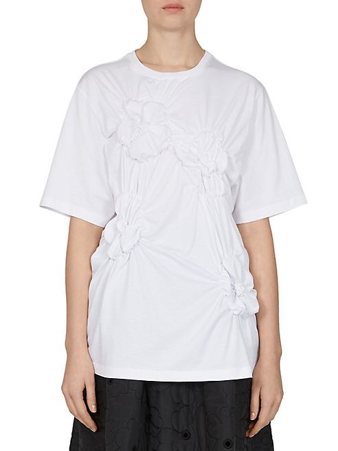 Simone Rocha - Floral Smocked Tee