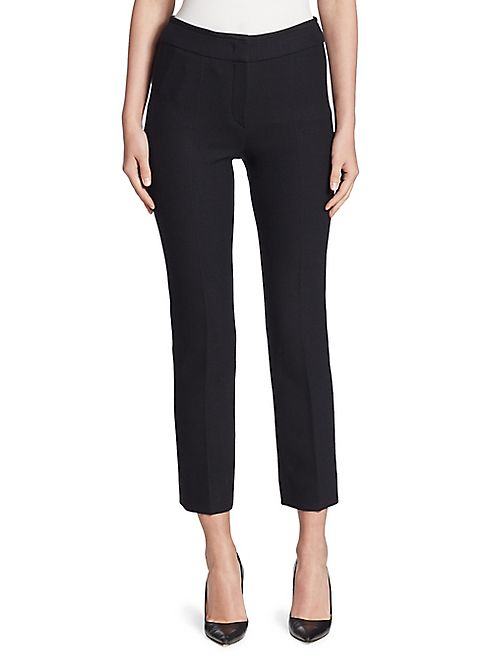 Armani Collezioni - Slim Textured Stretch Wool Trousers