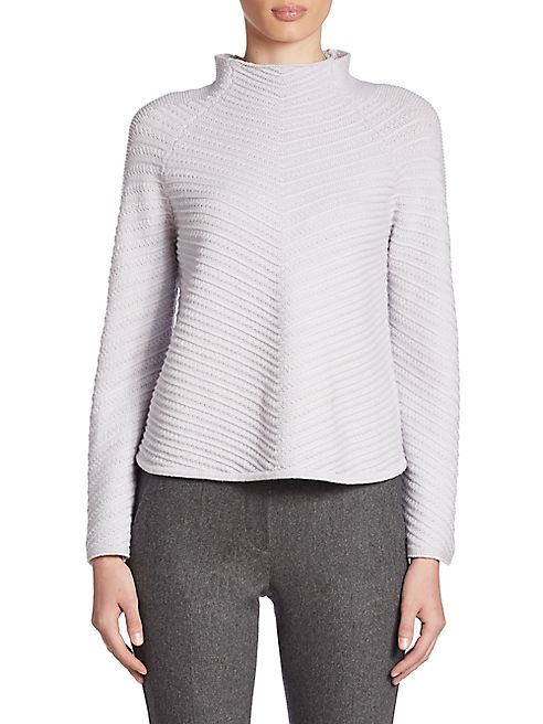 Armani Collezioni - Chevron Wool & Cashmere Pullover