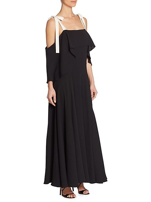 Halston Heritage - Cold-Shoulder Gown