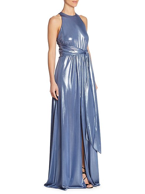 Halston Heritage - Metallic Sleeveless Gown