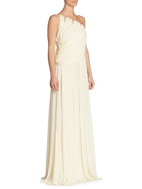 Halston Heritage - One-Shoulder Gown