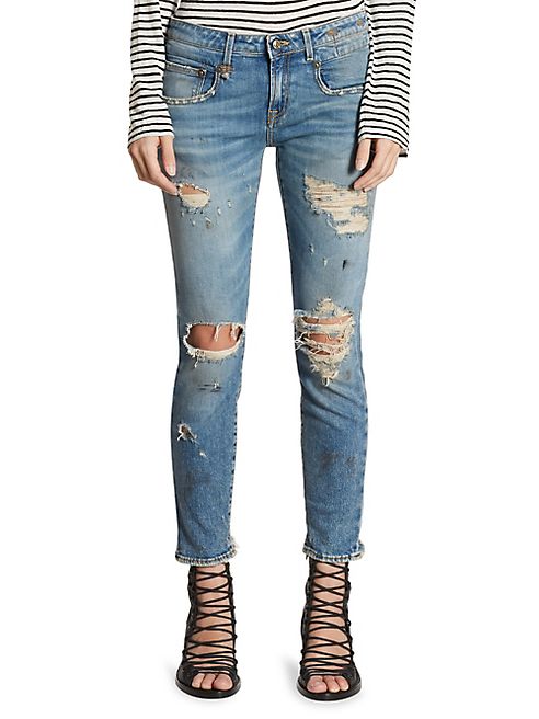 R13 - Boy Distressed Skinny Jeans