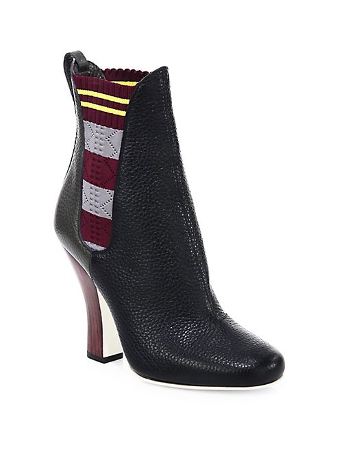 Fendi - Striped Panel Chelsea Boot