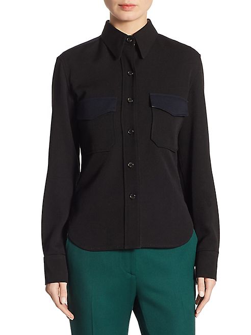 Calvin Klein Collection - Wool Button-Front Shirt