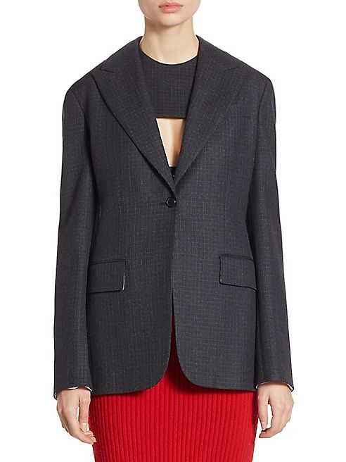 Calvin Klein Collection - Wool Checked Jacket