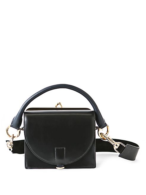 Sacai - Hybrid Small Leather Coin Purse Satchel