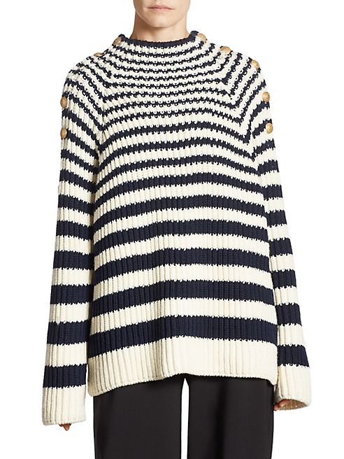 Alberta Ferretti - Striped Wool Sweater